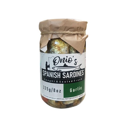 Onio&#039;s Spanish Sardines Garlic 225g